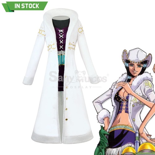 【In Stock】Anime One Piece Cosplay Nico Robin Trench Coat Cosplay Costume - XL