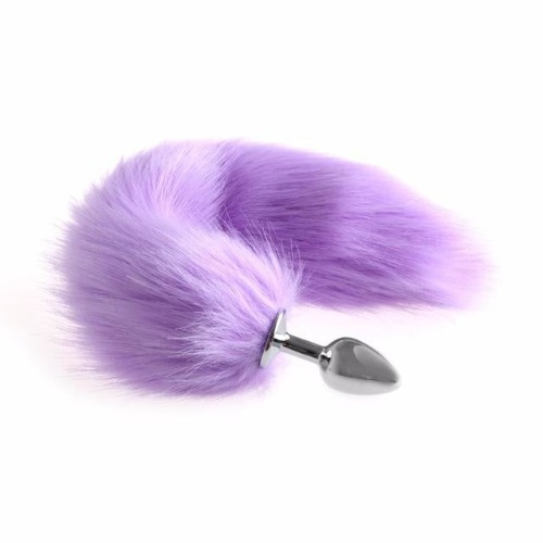 Furry Fox Tail (15 Color Choices!) - Lavender