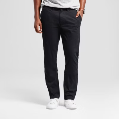 Men's Every Wear Athletic Fit Chino Pants - Goodfellow & Co™ Black 32x32