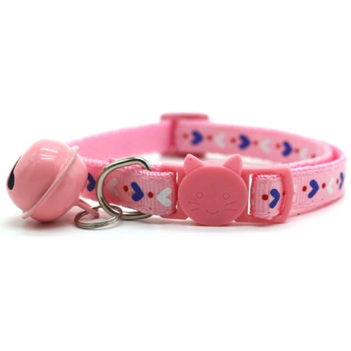 Candy Neko Petplay Collar - Pink Small Hearts