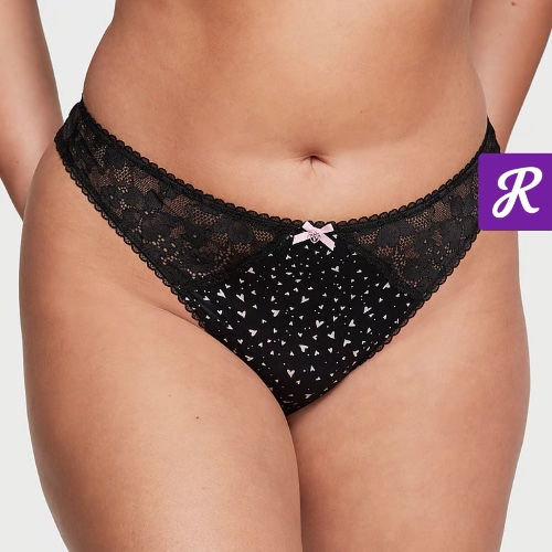 Lace Thong Panty - Body by Victoria - vs