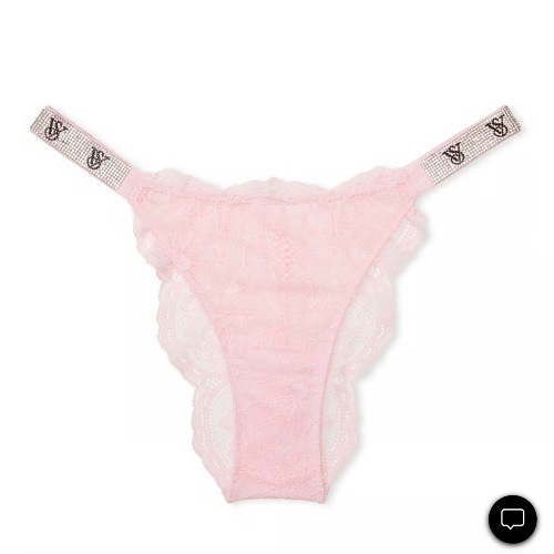 Shine Strap Lace Brazilian Panty - Very Sexy - vs