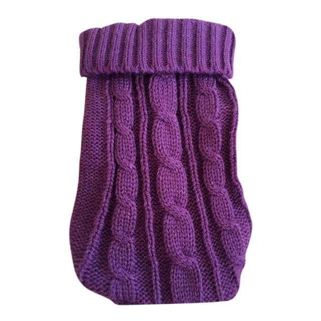 Cute Pullover Sweater for Small and Medium Dogs - Purple / M