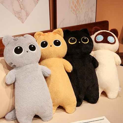 Stella - 65cm Kawaii Plush Cat - Black / 65cm