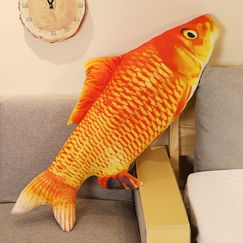 Lifelike Fish Plushies (4 VARIANTS, 6 SIZES) - Goldfish / 23" / 60 cm