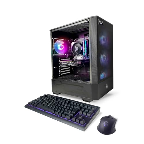 NSX GAMING PC Tomcat AMD Ryzen 5 5500 3.6 GHz, RTX 3050, 512 GB NVME SSD, 16GB DDR4 RGB RAM 3600, 650W Bronze PSU, Windows 11 Home 64-bit Built in USA WiFi Ready