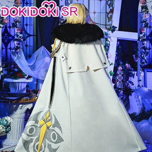 DokiDoki-SR Game Genshin Impact Fatui Harbinger Cosplay Traveler Lumine Cosplay Costume Ying | Cloak only-L-PRESALE