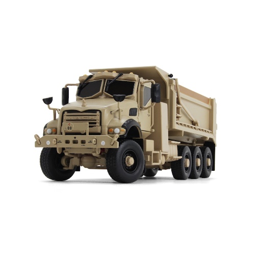 Tan Mack Defense M917A3 Heavy Dump Truck