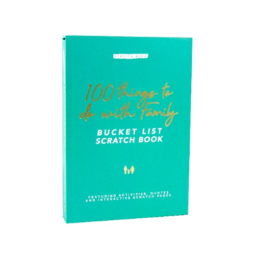Gift Republic Scratch Off Book|Family Edition|100 Things To Do|Bucket List Edition|Personalisable Memory Journal|Gifts the Whole Family can Enjoy|Create Memories That Last a Life-time,Medium, GR830003