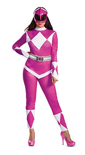 Disguise Women Pink Ranger Adult Costume - Pink - S (4-6)