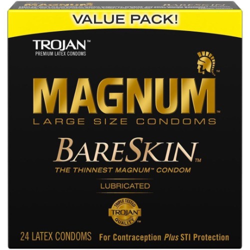 Trojan Magnum Bareskin Condoms - 24-Pack