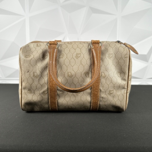 Dior Silver Honeycomb Monogram Handbag