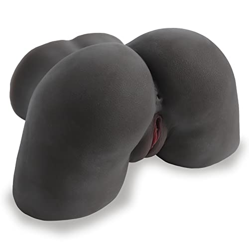Sex Doll Male Masturbator Pocket Pussy for Men, Male Sex Toys Black Female Sex Dolls Torso Adult Toys Male Stroker with Realistic Vagina Anal Play, Sex Toys for Men Sex Pleasure, 14LB