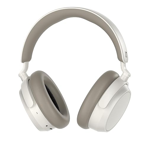 Sennheiser ACCENTUM Plus Wireless Bluetooth Headphones - Quick-Charge Feature, 50-Hr Battery Playtime, Adaptive Hybrid ANC, Sound Personalization, Touch Controls - White - White