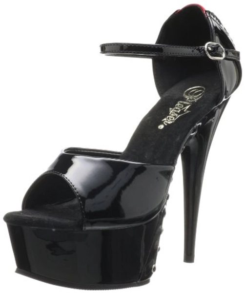 Pleaser DELIGHT-660FH, Damen Knöchelriemchen Sandalen