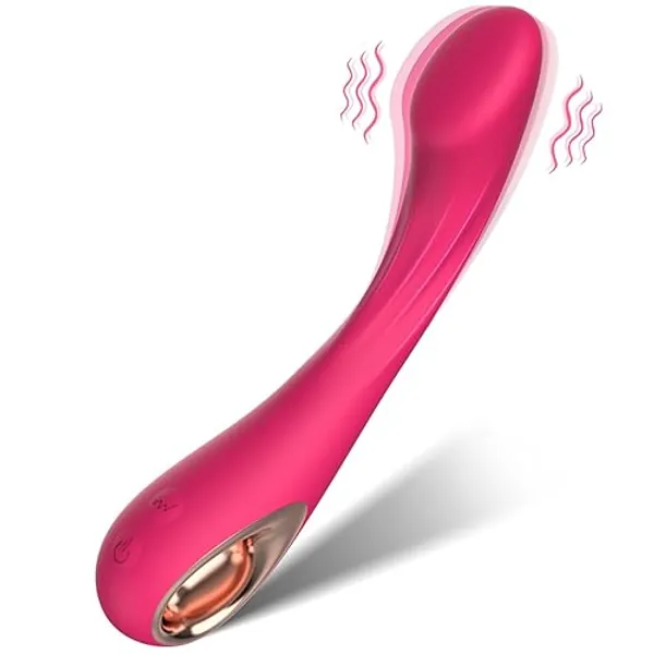 FBAUMSX G Spot Vibrator Sex Toy-Ergonomics Curved Clit Anal G Spot Adult Toy with 10 Powerful Vibrating Modes Massager Vibrators Wand Soft Silicone Adult Sex Toy for Women Couple Fun