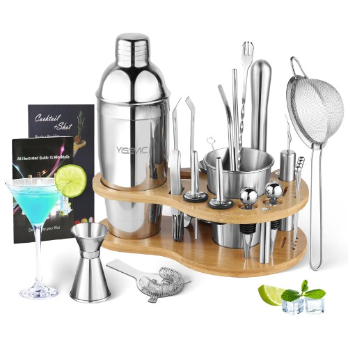 YISSVIC Shaker Cocktail Set 22 Kit Professional Barman