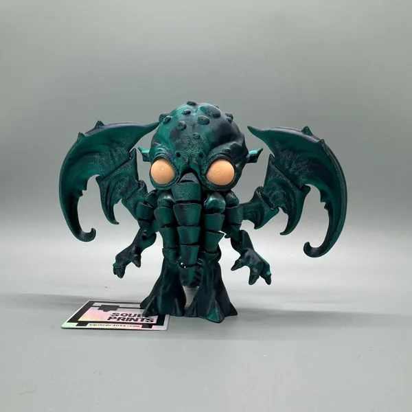 Cthulhu | Articulated | 3D Print | Fidget | Glow in the Dark