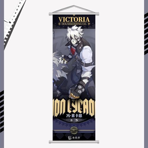 Zenless Zone Zero Poster for Game lovers Hanging Wall HD Printing Artistic Scroll Canvas Character Posters for Living Room Bedroom Indoor Décor (Von Lycaon) - Von Lycaon