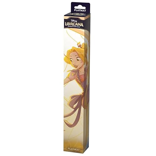 Ravensburger Disney Lorcana TCG Playmat Featuring Rapunzel – Gifted Artist by Aubrey Archer | Protects Cards | Versatile Game, Desk, or Mouse Pad | Durable Non-Slip Surface | Suitable for Ages 8+