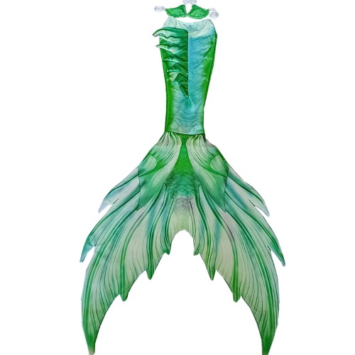 Big Mermaid Tail for Adult Women Men Mermaid Tail No Flipper Beach Costumes Mermaid Swimsuits - Green Large