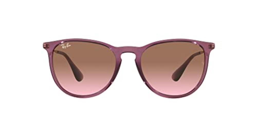 Ray-Ban Unisex's RB4171 Erika Sunglasses - 54 mm - Transparent Violet/Pink Gradient Brown