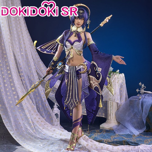 【Ready For Ship】【Clearance Sale】DokiDoki-SR Game Genshin Impact Cosplay Syntheti Candace Costume/Shoes Sumeru | S