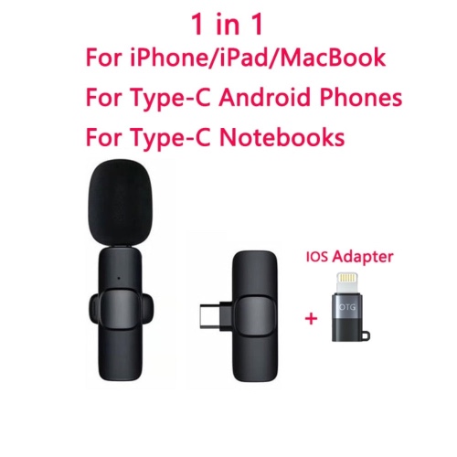 Mini Wireless Recording Microphone with Clip