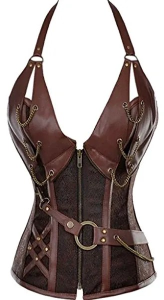 Alivila.Y Fashion Womens Steel Boned Retro Goth Steampunk Corset