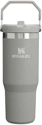 Stanley IceFlow Stainless Steel Tumbler - Vacuum Insulated Water Bottle for Home, Office or Car Reusable Cup with Straw Leak Resistant Flip Cold for 12 Hours or Iced for 2 Days, Ash, 30OZ - Ash - 30 oz