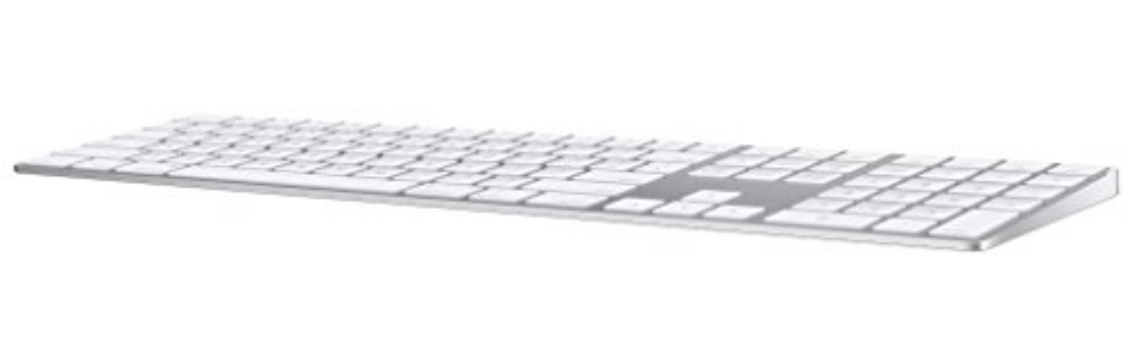 Apple Magic Keyboard with Numeric Keypad: Wireless, Bluetooth, Rechargeable. Works with Mac, iPad, or iPhone; US English - White - US English