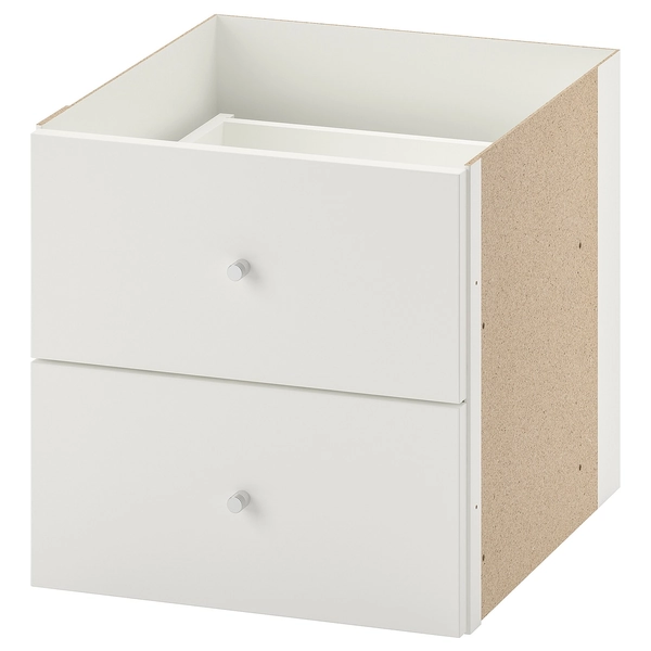 KALLAX Insert with 2 drawers - white 13x13 "
