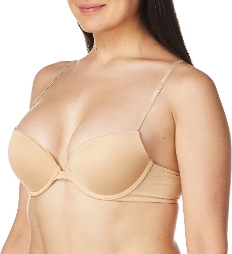 Calvin Klein Women's Constant Push Up Plunge Bra - 32C Bare
