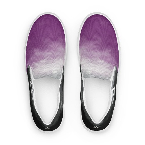 Cloudy Asexual Slip-on Canvas Shoes (Masc Sizing) - 13