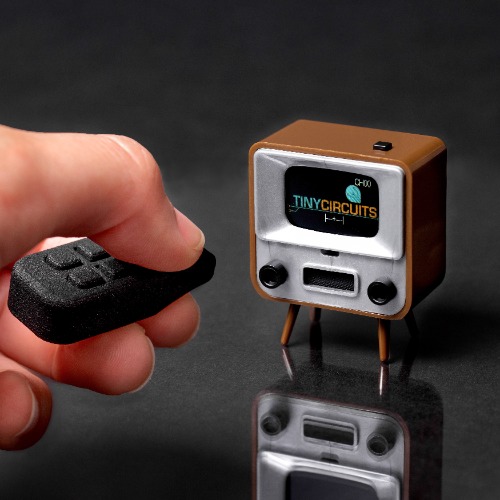 TinyTV® 2 with Tiny Remote - Brown