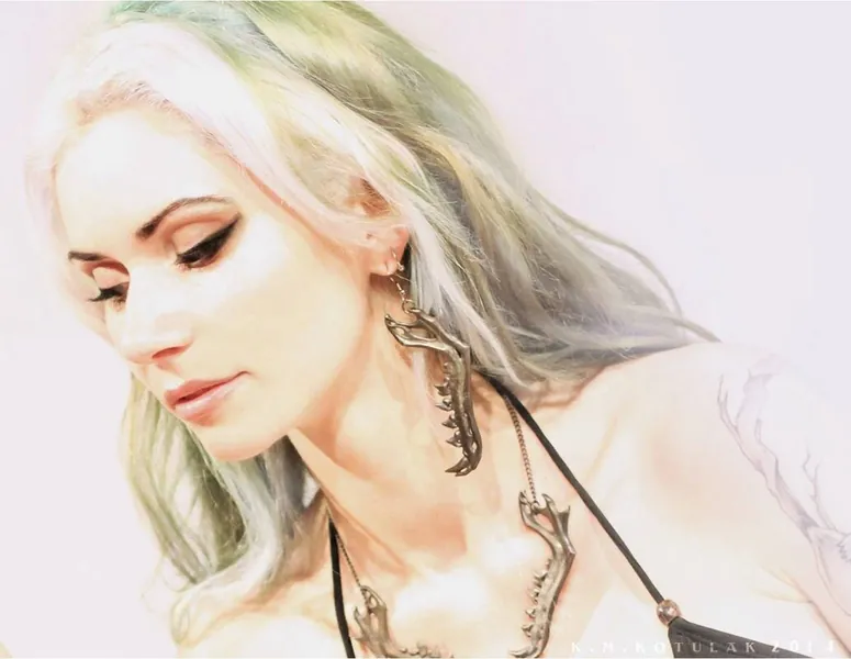 Predator Brass Earrings