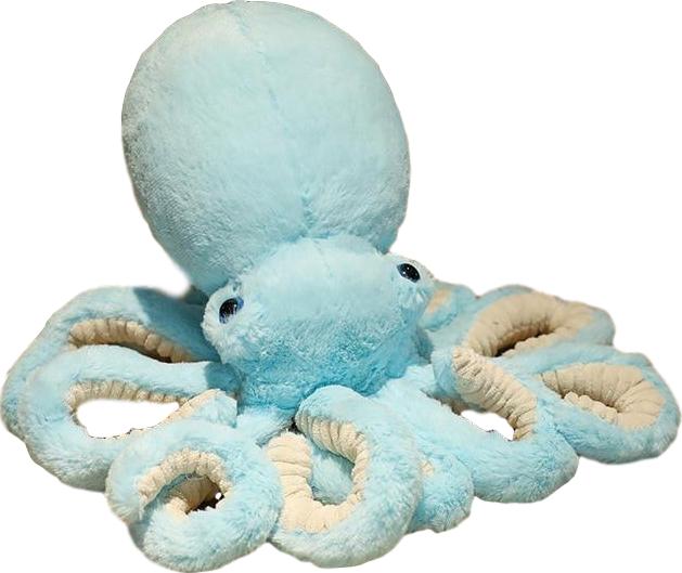 Lifelike Octopi Plushies (4 COLORS, 4 SIZES) by Subtle Asian Treats - Blue / 35" / 90 cm