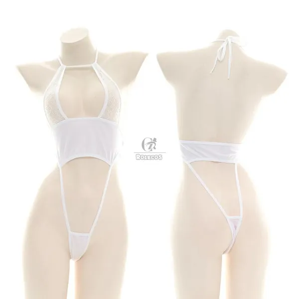 Buy White Sexy Lace Bodysuit Underwear Cosplay Costume - RoleCosplay.com