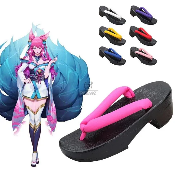 Buy LOL Spirit Blossom Ahri Geta 8 Color Cosplay Shoes For Sale - RoleCosplay.com