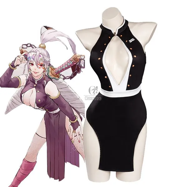 Buy Demon Slayer Entertainment District Arc Uzui Tengen Fanart Female Cosplay Costume - RoleCosplay.com