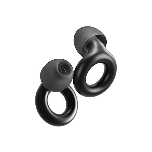 Loop Experience 2 Ear Plugs – Stylish Certified Hearing Protection for Concerts & Festivals, Live Events, Musicians, Sports, DJs and Nightlife – 17dB Noise Reduction Earplugs (High-Fidelity) - Black