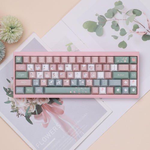 Rose Cherry Profile Keycaps Set