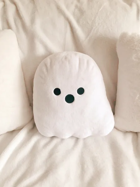 The Best Ghost Pillow Ever | Halloween Plush Pillow | Spooky Home Decor | Neutral Minimal Home Decor