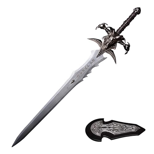 Sword fort Carbon Steel frostmourne Real Metal-Handmade Anime Replica Game Cosplay Props, Lich King Arthas