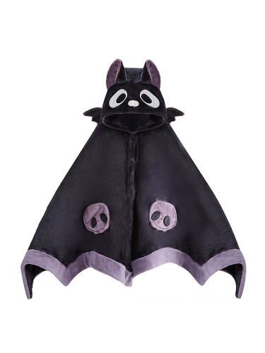 Halloween Bat Fox Shark Kawaii Blanket Cape Poncho | Bat