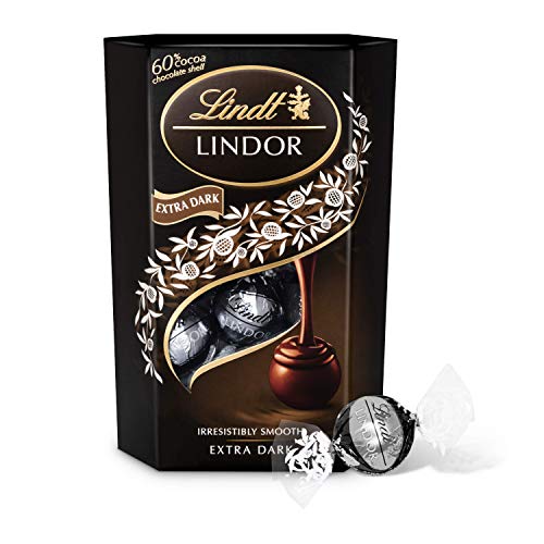 Lindt Lindor 60% Chocolate Truffles Box | Approx 16 truffles, 200g | Chocolate Truffles with a Smooth Melting Filling | Gift Present for Him and Her | Christmas, Birthday, Congratulations, Thank you - 60% Dark - 200g