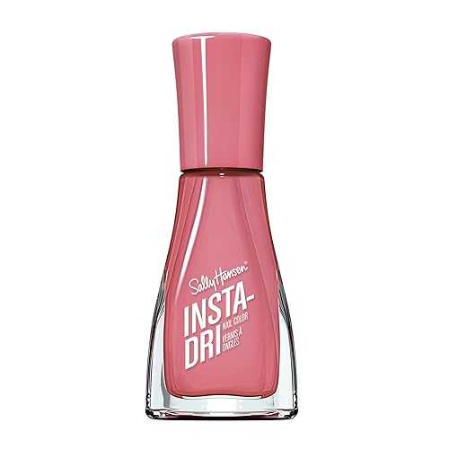 Sally Hansen Insta-Dri® Nail Polish, 3-in-1 formula with built-in base and top coat for shiny, extended wear in a single step. Dries in 60 seconds. Rapid Rose - 275