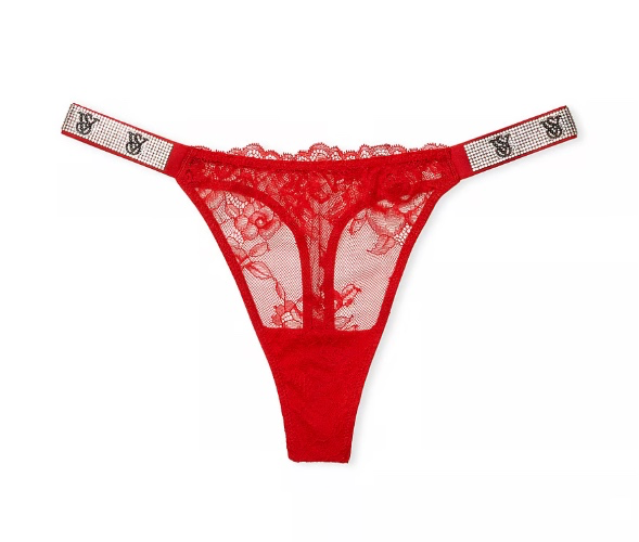Shine Strap Rose Lace Panty