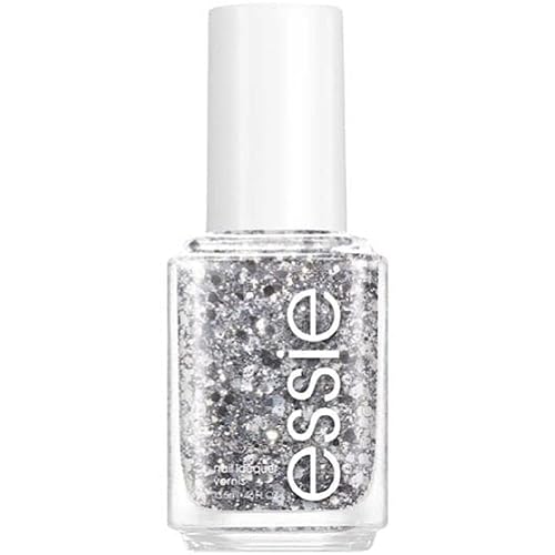 essie Nail Polish, Glossy Shine Silver Glitter, Set in Stones, 0.46 Ounce - NEUTRALS - 15 Set in Stones