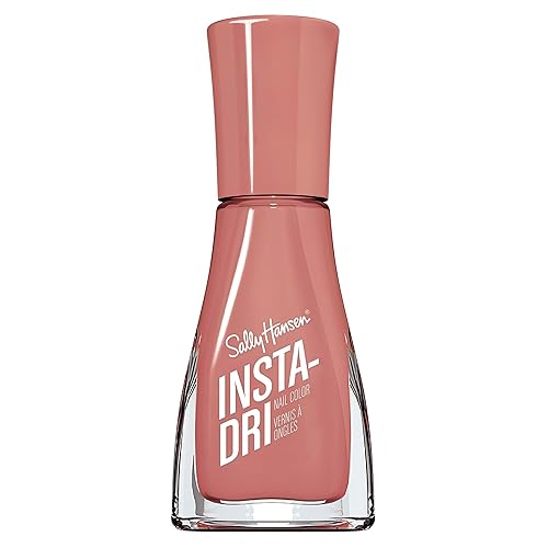 Sally Hansen Insta-Dri® Nail Polish, 3-in-1 formula with built-in base and top coat for shiny, extended wear in a single step. Dries in 60 seconds. Mauve It - 213